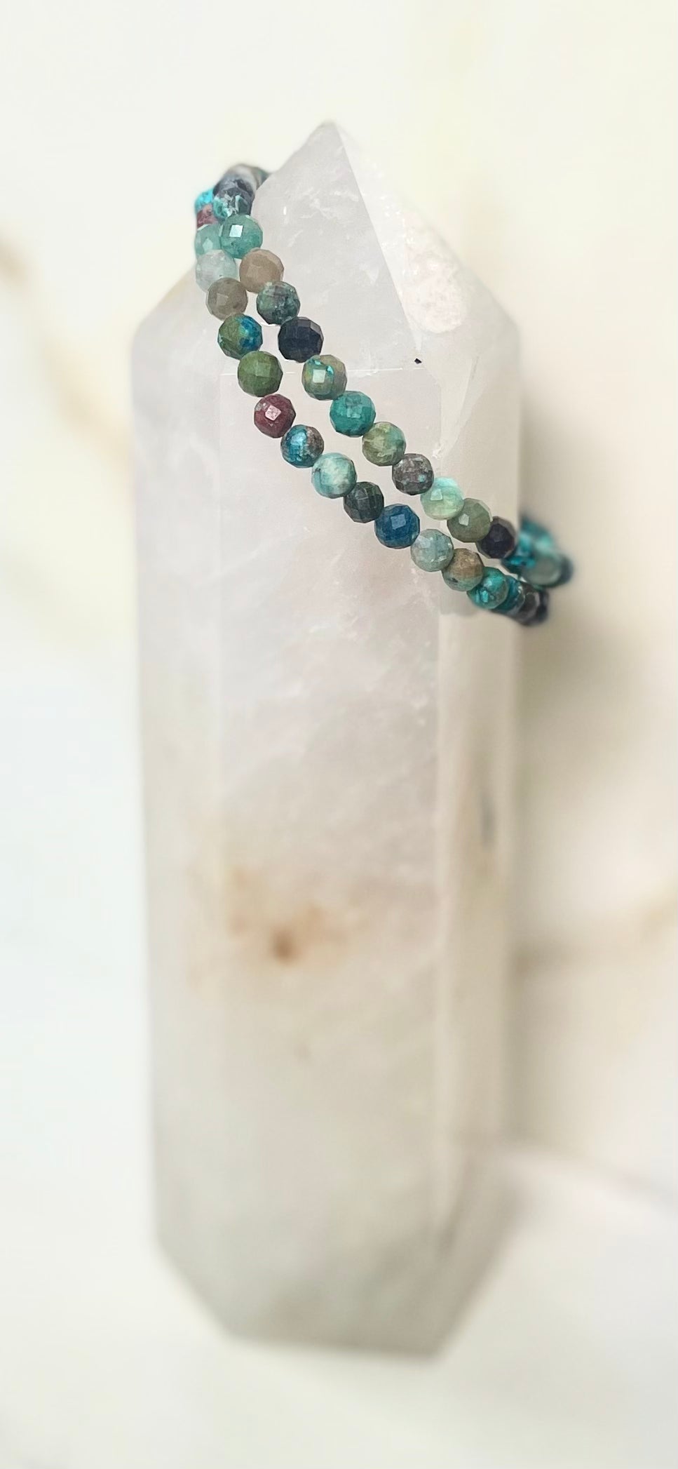 Chrysocolla Faceted Bracelet