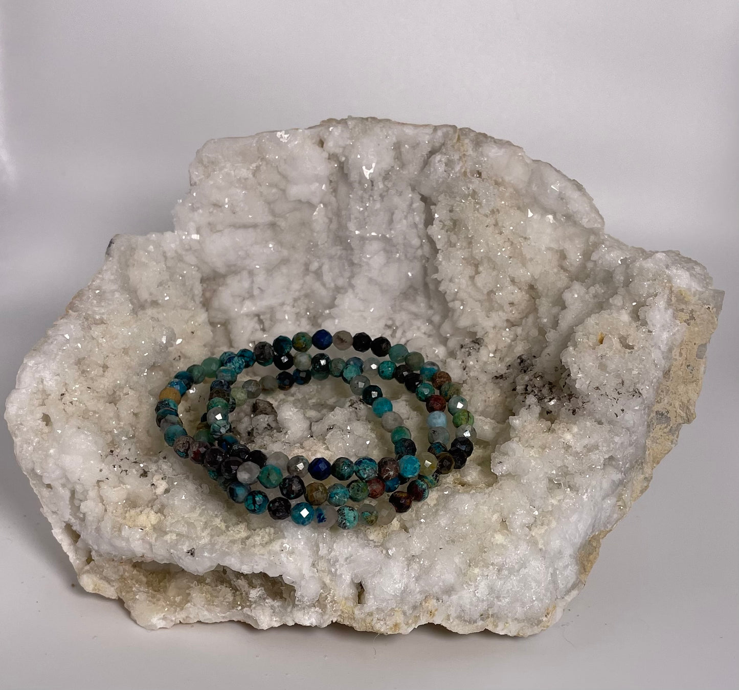 Chrysocolla Faceted Bracelet