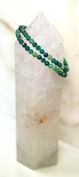 Emerald Faceted Bracelet