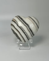 Zebra Calcite Heart