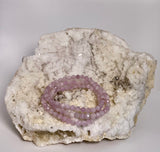 Kunzite Faceted Crystal Bracelet