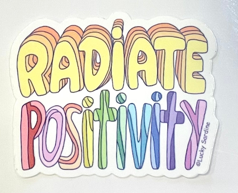 Radiate Positivity Sticker