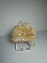 Sunset Pink Lemurian Needle Quartz Cluster - MCL25