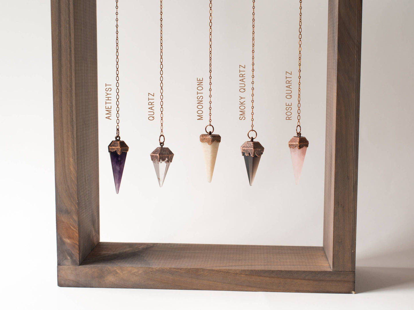 Copper + Crystal Pendulum