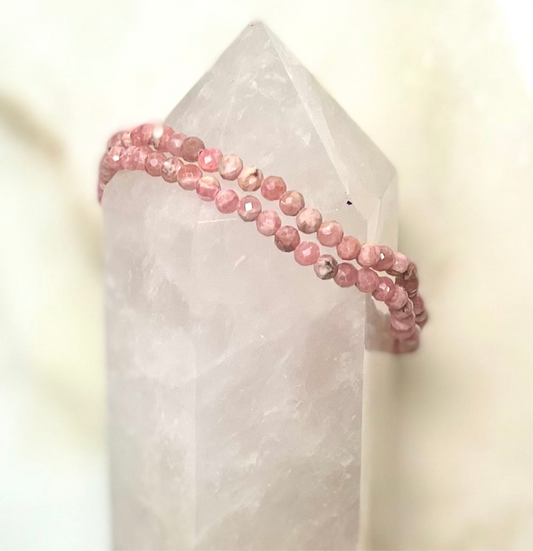 Rhodochrosite Faceted Bracelet