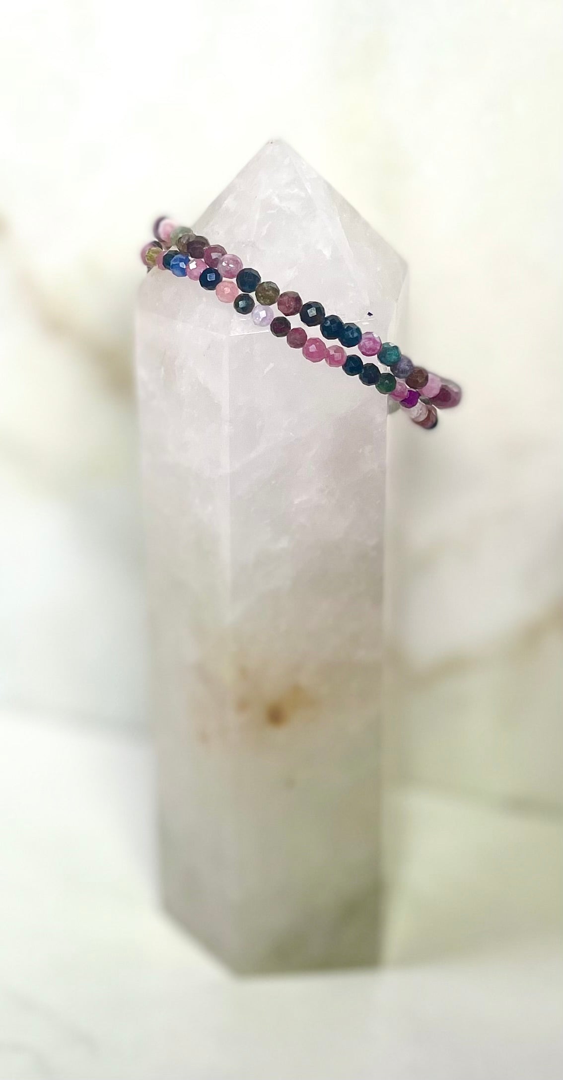 Faceted Watermelon Tourmaline Bracelet