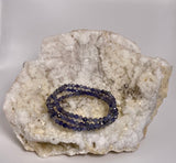 Iolite Facted Crystal Bracelet