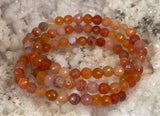 Faceted Red Botswana Agate Bracelet