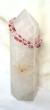 Flower Agate 4mm  Bracelet