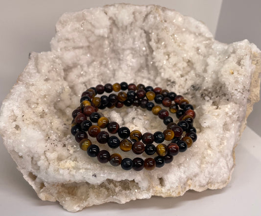 Multi Tigers Eye Crystal Bracelet