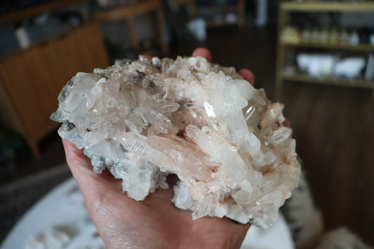 Pink Lemurian Quartz Cluster - PLM1