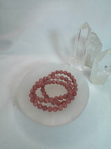 Dark Rose Quartz Bracelet