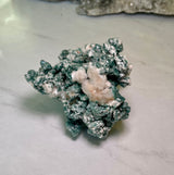 Green Heulandite & Apophyllite Cluster