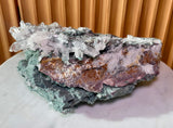 Pink Lemurian Quartz on Chlorite