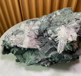 Pink Lemurian Quartz on Chlorite