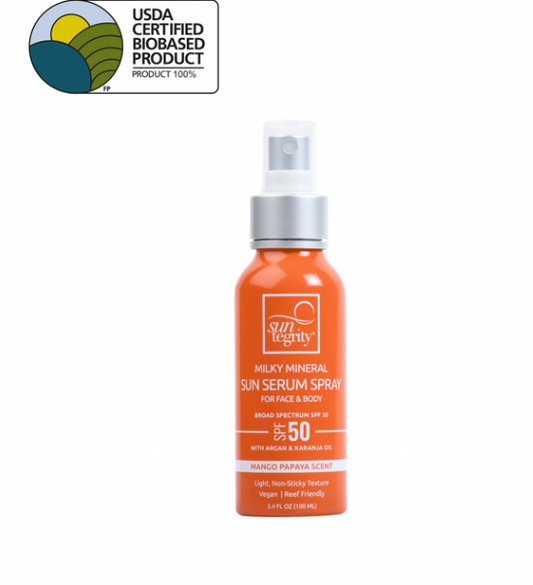 Milky Mineral Sun Serum Spray, Broad Spectrum SPF 50