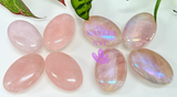 Aura Rose Quartz Palm Stones