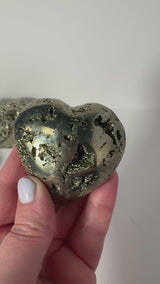 Pyrite Crystal Heart