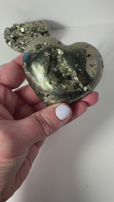 Pyrite Crystal Heart