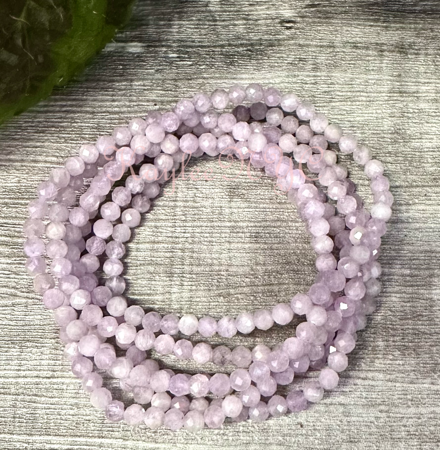 Kunzite Faceted Crystal Bracelet