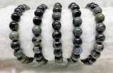 Kambaba Jasper Bracelet | Round Beaded Crystal Bracelet