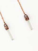 Quartz | Copper + Crystal Necklace | Lariat