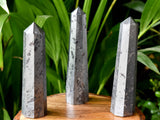 Hematite Tower Obelisk ~ Hematite Crystal Points