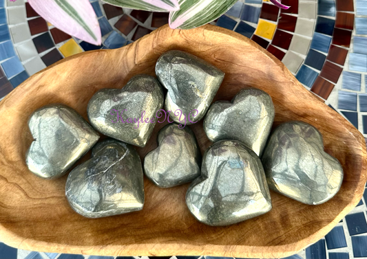 Pyrite Crystal Heart Healing